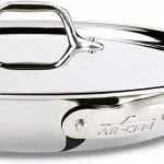 All-Clad D3 Stainless Cookware, 12-Inch Fry Pan with Lid, Tri-Ply Stainless Steel, Professional Grade