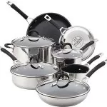 Circulon 78003 Momentum Stainless Steel Cookware Pots and Pans Set, 11 Piece